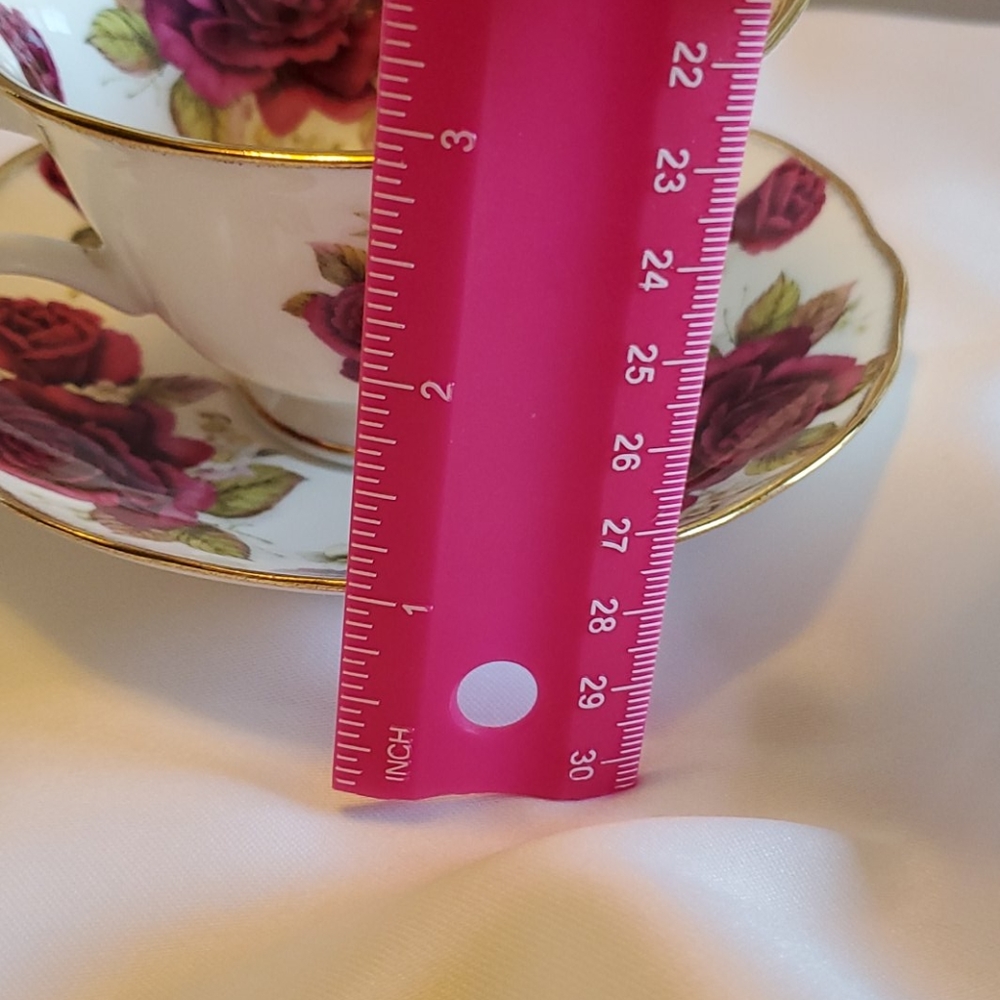 Royal Patrician TEACUP English Bone China VINTAGE Burgundy GOLD - Picture 11 of 11